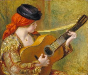 Giovane Donna Spagnola con una Chitarra, 1898